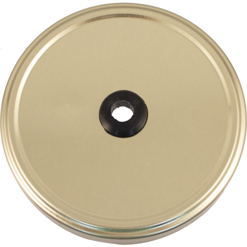 Glass Jar Fermenter Kit | 1 Gallon | Lug Finish Metal Lid | Airlock